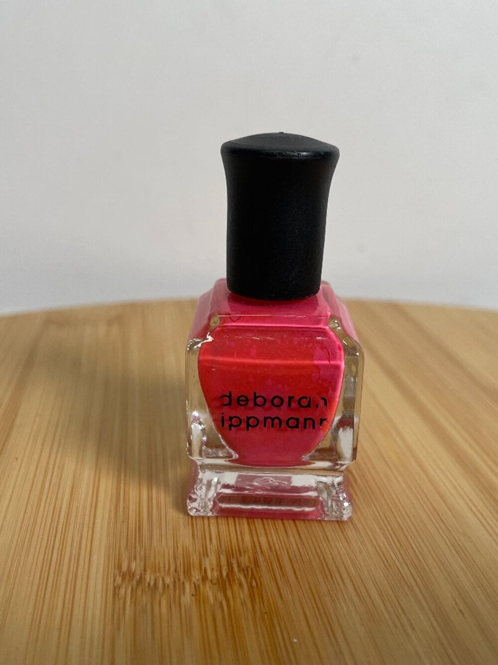 Deborah Lippmann Nail Polish Color I Kissed A Girl Bright Coral Pink Mini 8 mL